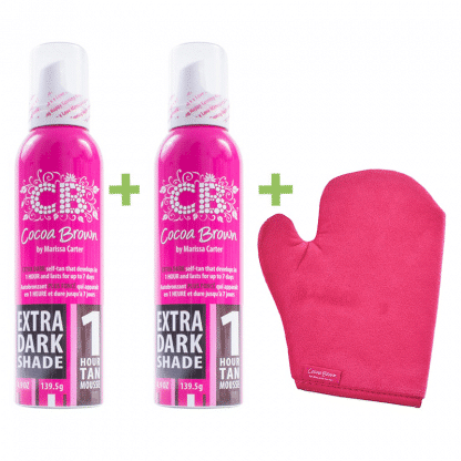 cocoa brown extra dark duo + tanning mitt