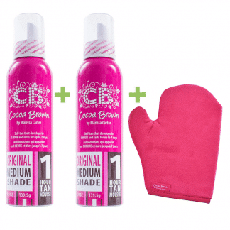 cocoa brown medium tan duo + tanning mitt