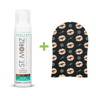 st moriz 1 hour tan duo-pack + tanning mitt fast tan