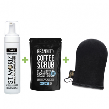 st moriz mousse dark-scrub-mitt