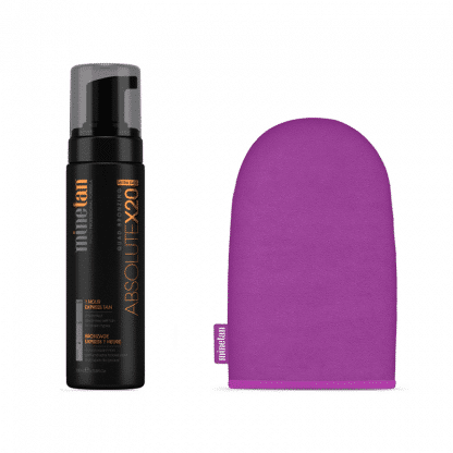 Minetan absolute X20 Ultra Dark + tanning handschoen