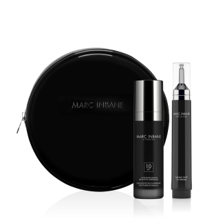 marc inbane perle tanning drops met dagcreme in luxe clutch