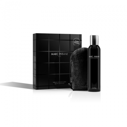 marc inbane spray gezicht en tanning handschoen in giftset