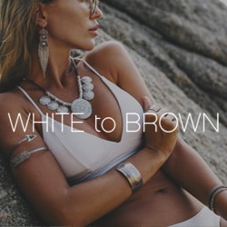 White to Brown