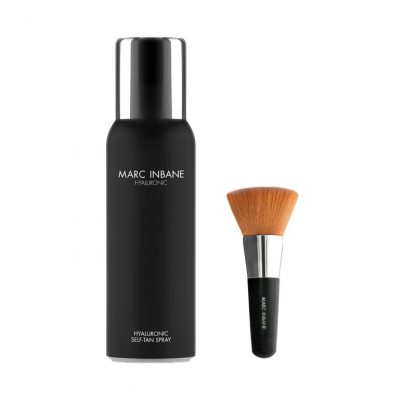 marc inbane hyaluronic tan spray en kabuki brush