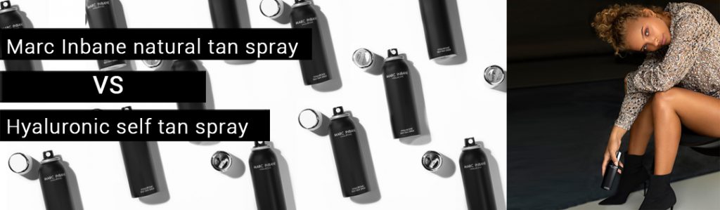 marc inbane tan spray vs hyaluronic self tan