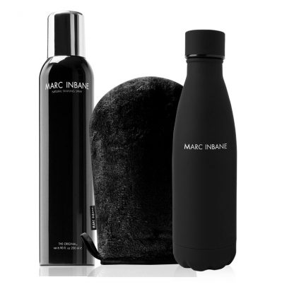 marc inbane tan spray met mitt en gratis water bottle